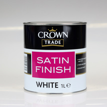 CROWN TRADE PAINT SATIN WHITE 1L 5074311
