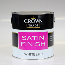 CROWN TRADE PAINT SATIN WHITE 2.5L 5074312