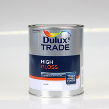 DULUX TRADE PAINT HIGH GLOSS WHITE 1L 