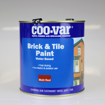 COOVAR PAINT BRICK AND TILE RED 1L 348/W463/65/D