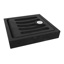 HINGED LOCKING GRATING AND FRAME BLACK COATED 173 229X229X25MM
